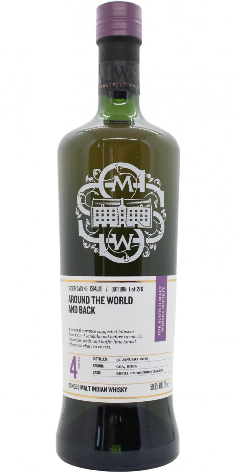 Paul John 2016 SMWS 134.11  Around the world and back