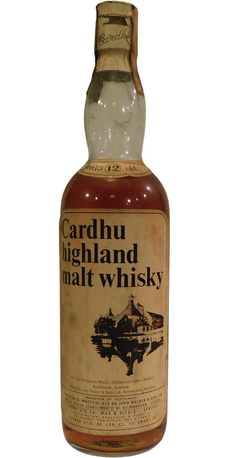 Cardhu 12-year-old Highland Malt Whisky