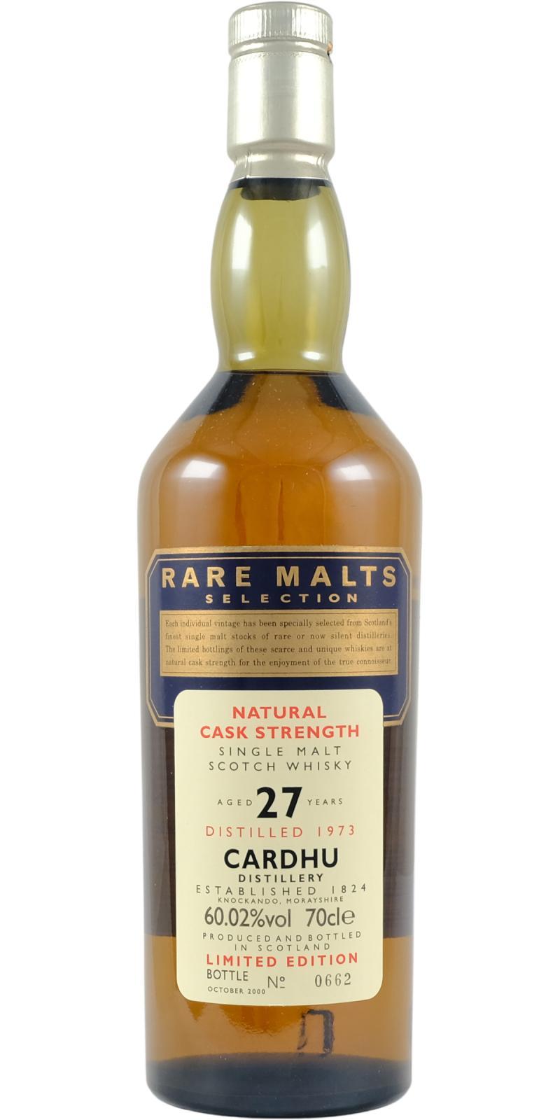 Cardhu 1973 Rare Malts Selection