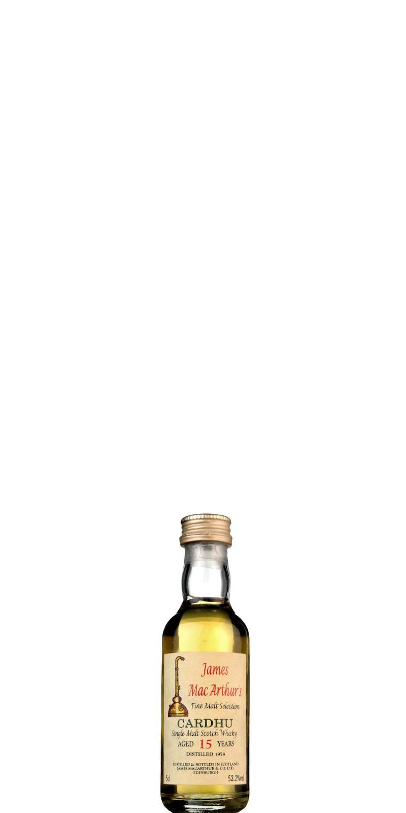 Cardhu 1978 JM Fine Malt Selection - Miniature