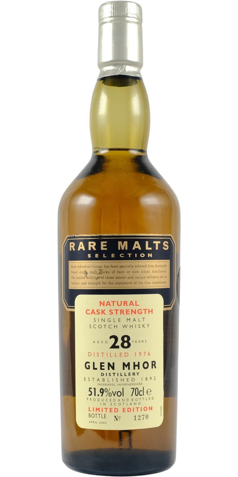 Glen Mhor 1976 Rare Malts Selection