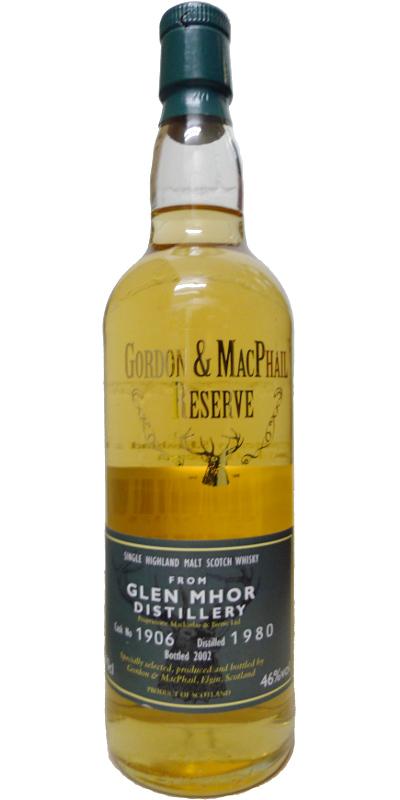 Glen Mhor 1980 GM Reserve