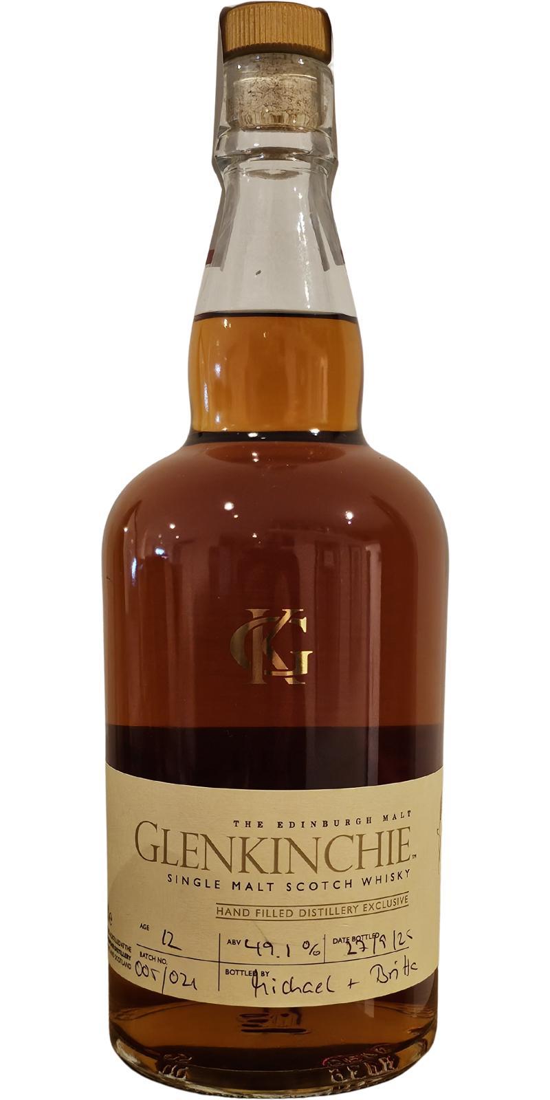 Glenkinchie 12-year-old  Hand-botlled at the distillery