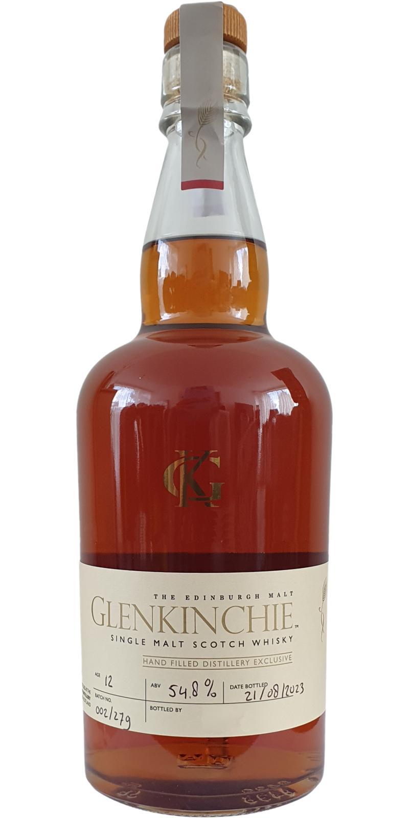 Glenkinchie 12-year-old  Handbottled at Visitor Center