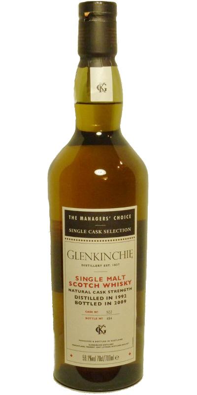 Glenkinchie 1992  The Managers' Choice