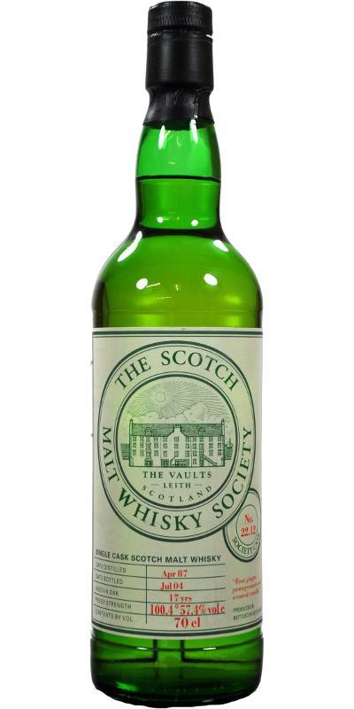 Glenkinchie 1987 SMWS 22.12  Root ginger, pomegranate and scented candle