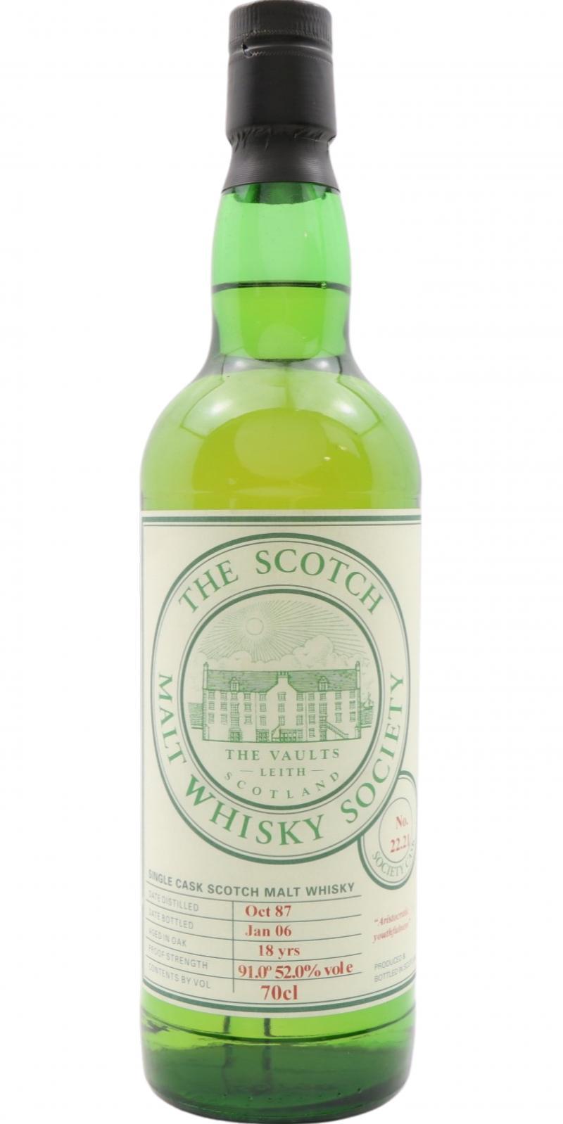 Glenkinchie 1987 SMWS 22.21  Aristocratic youthfulness