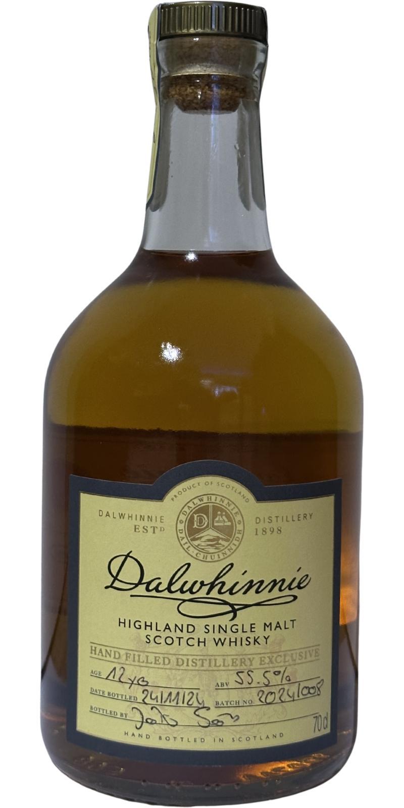 Dalwhinnie 12-year-old  Hand filled Distillery Exclusive