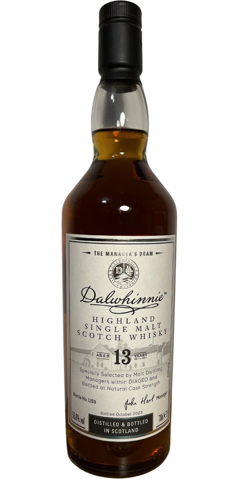 Dalwhinnie 13-year-old  The Manager's Dram