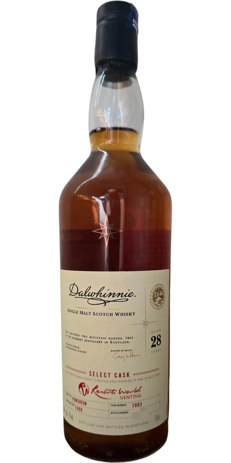 Dalwhinnie 1990  Select Cask