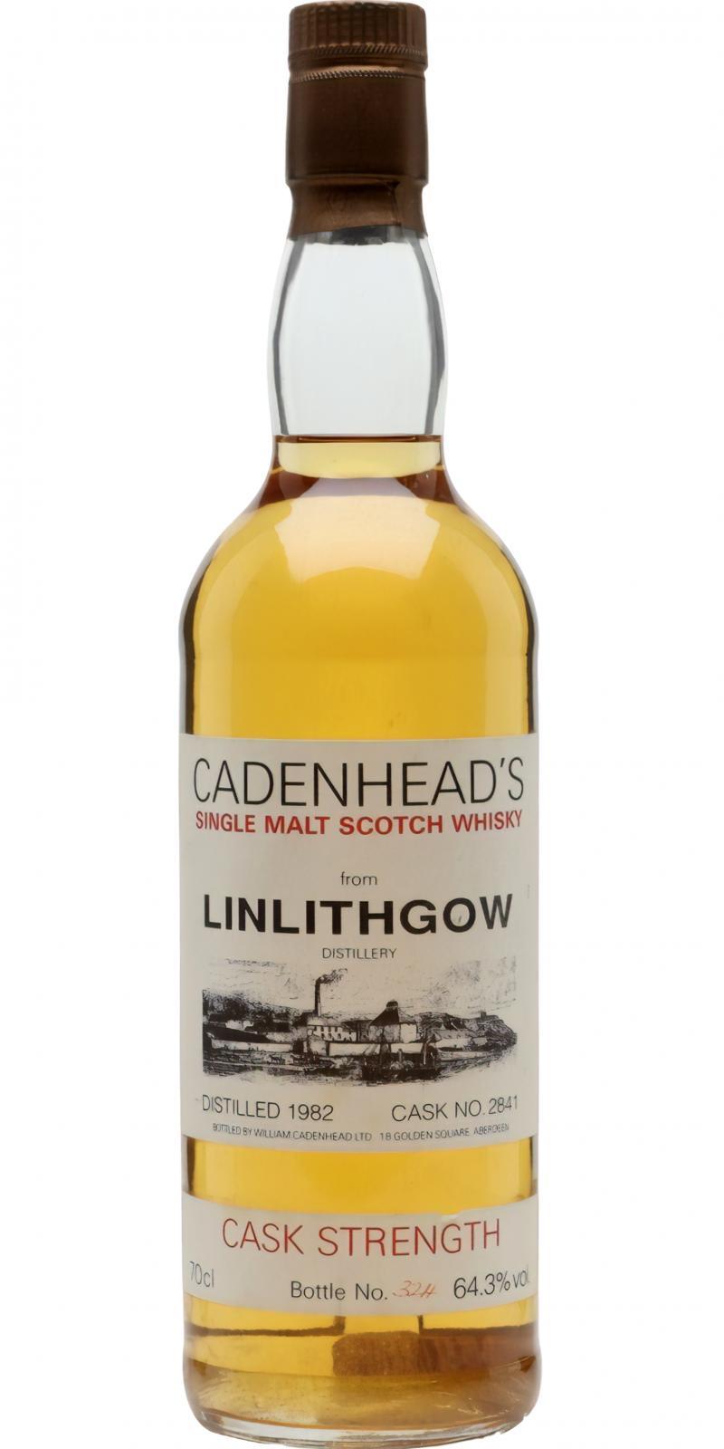 Linlithgow 1982 CA  Distillery Label