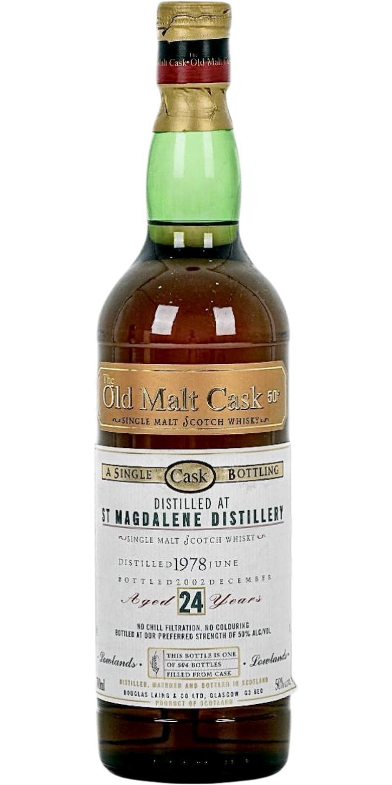 St. Magdalene 1978 DL  The Old Malt Cask