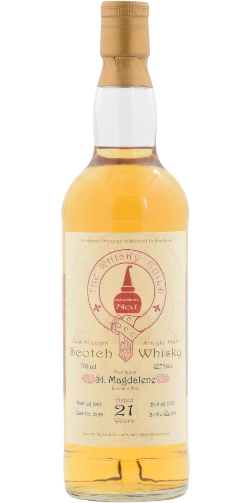 St. Magdalene 1982 DT  The Whisky Guild Selection No.1