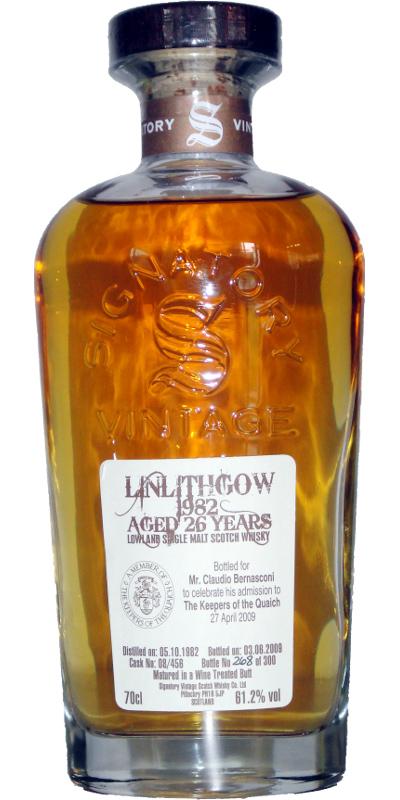 Linlithgow 1982 SV  Cask Strength Collection