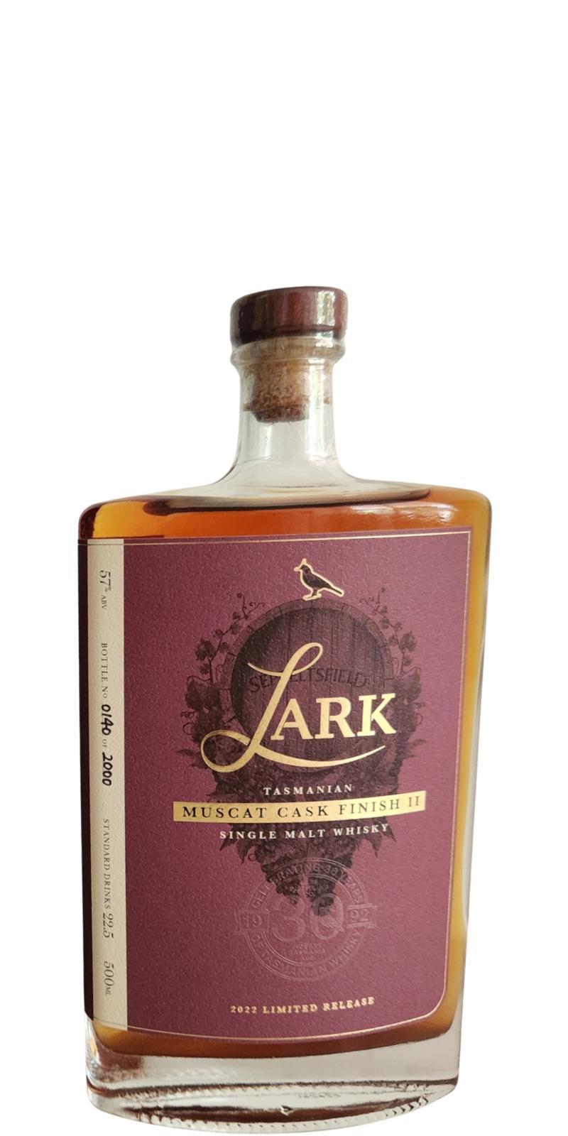 Lark Muscat Cask Finish II  2022 Limited Release