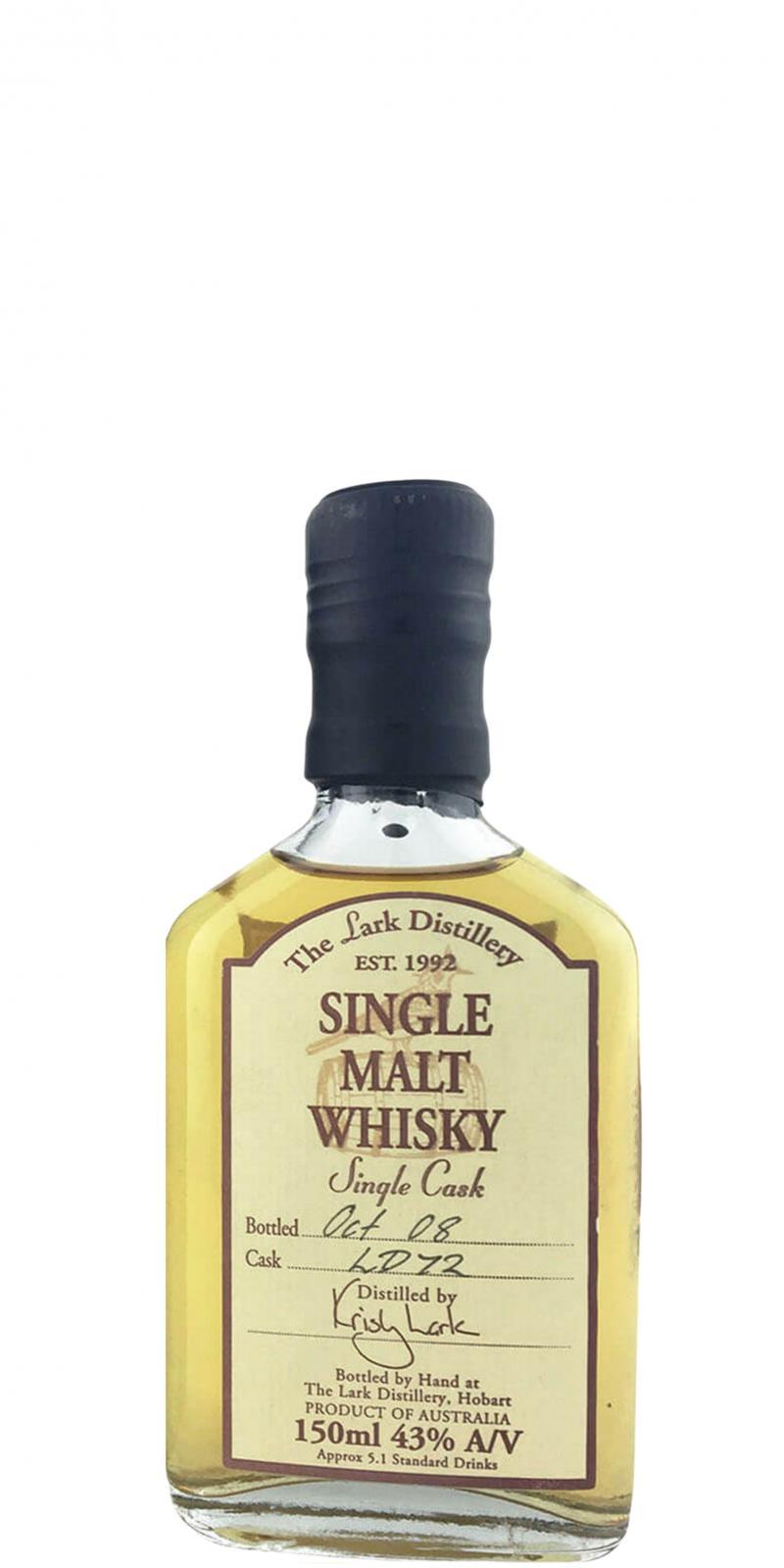 Lark Single Malt Whisky  bottled by Hand