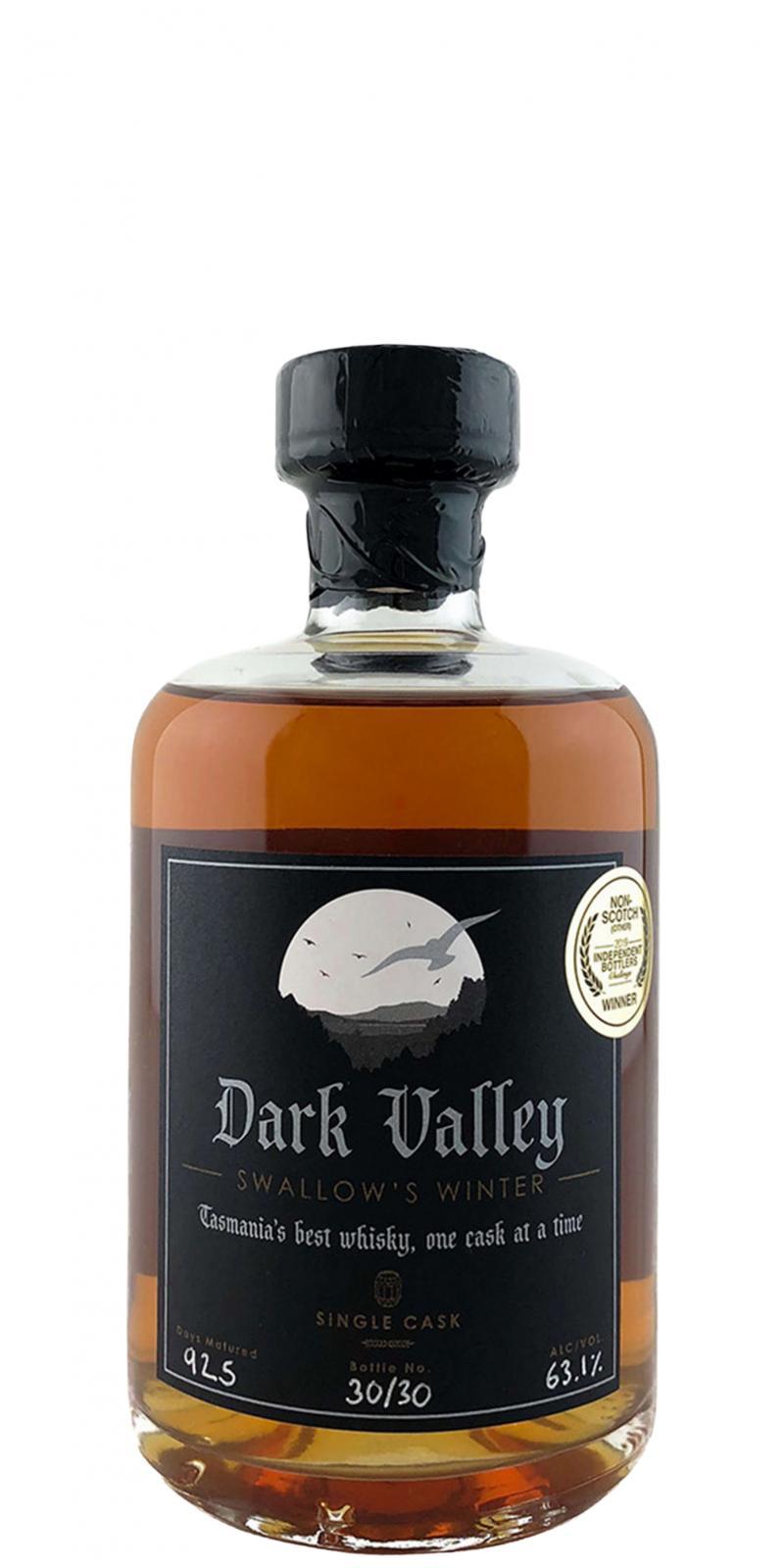 Dark Valley Swallow's Winter DVW  Single Cask