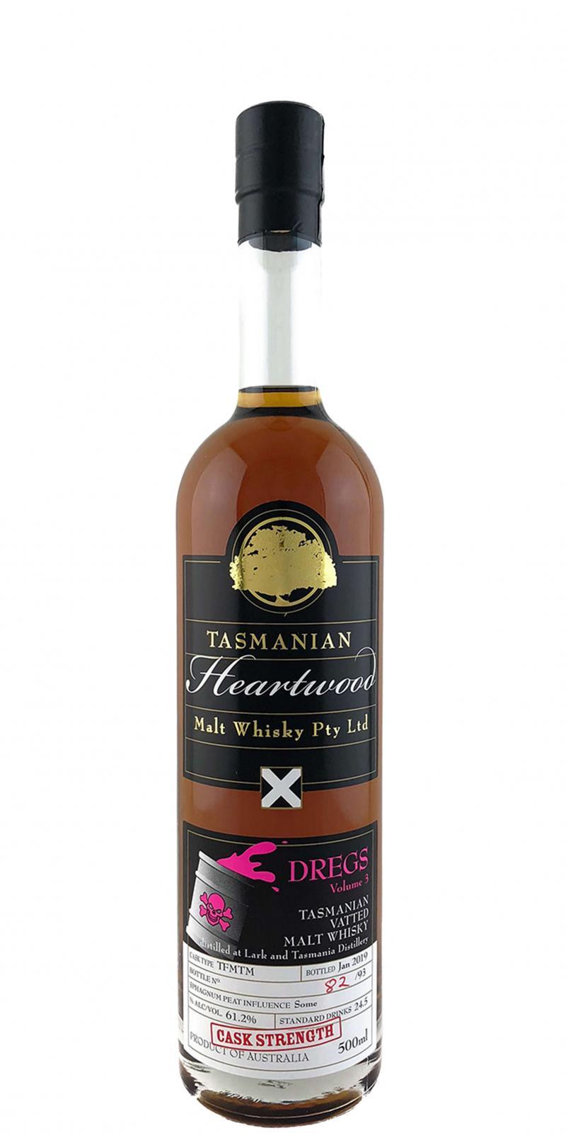 Heartwood Dregs - Volume 3  Tasmanian Vatted Malt Whisky