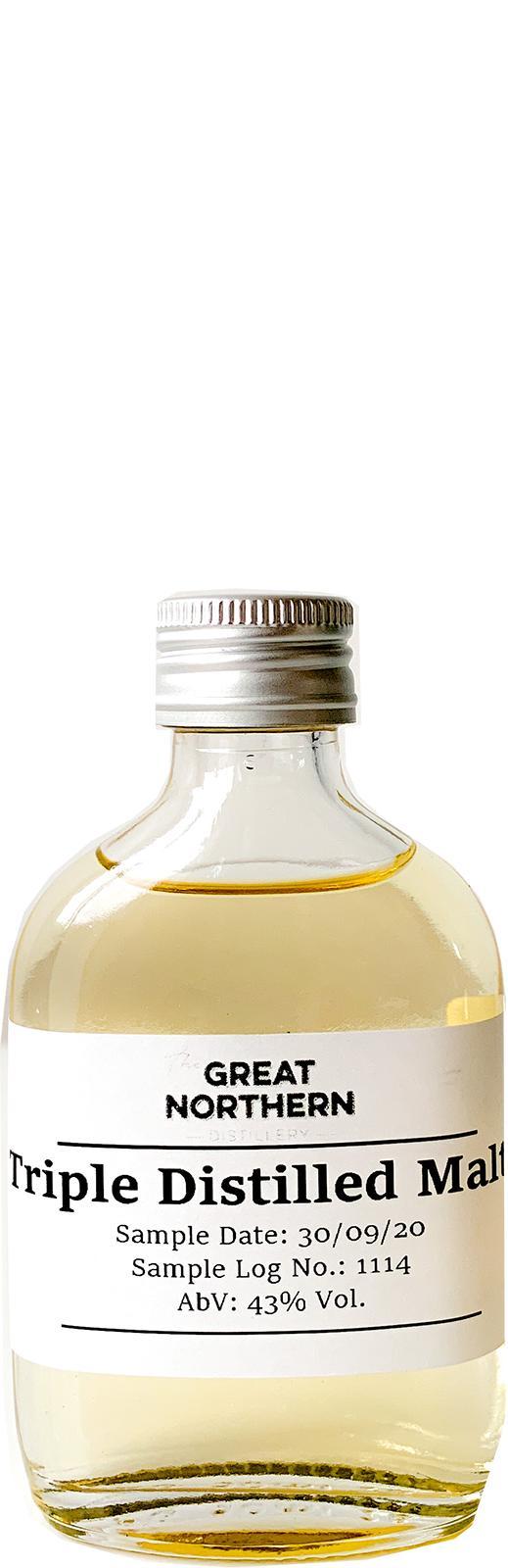 The Great Northern Triple Distilled Malt  Sample Log No.: 1114