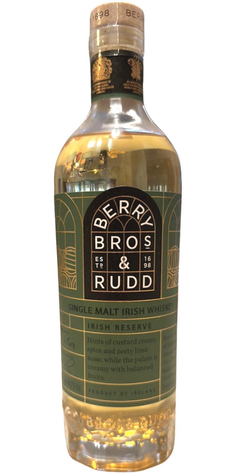 Single Malt Irish Whiskey Irish Reserve BR