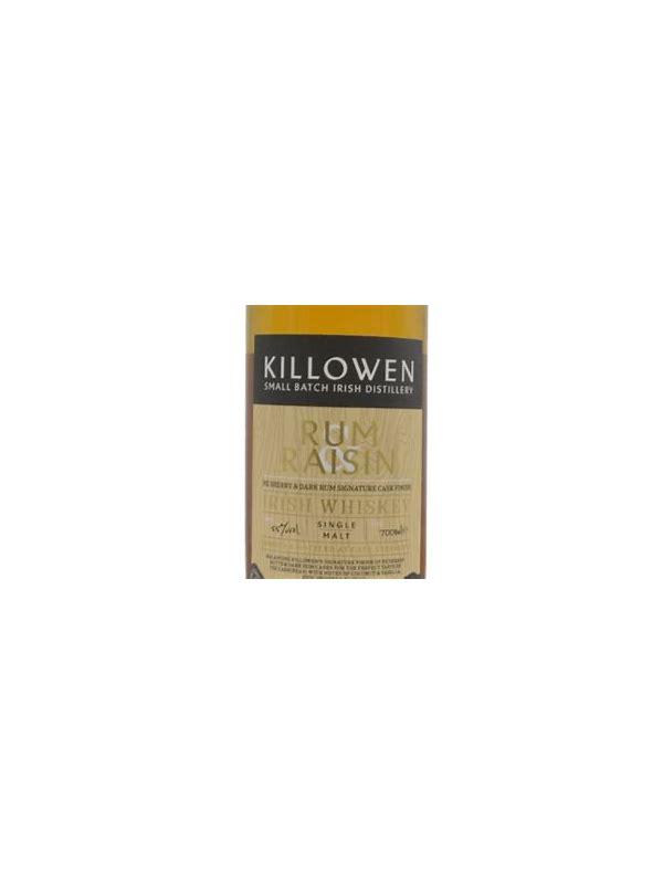 Killowen Peated Rum & Raisin  Small Batch Irish Distillery