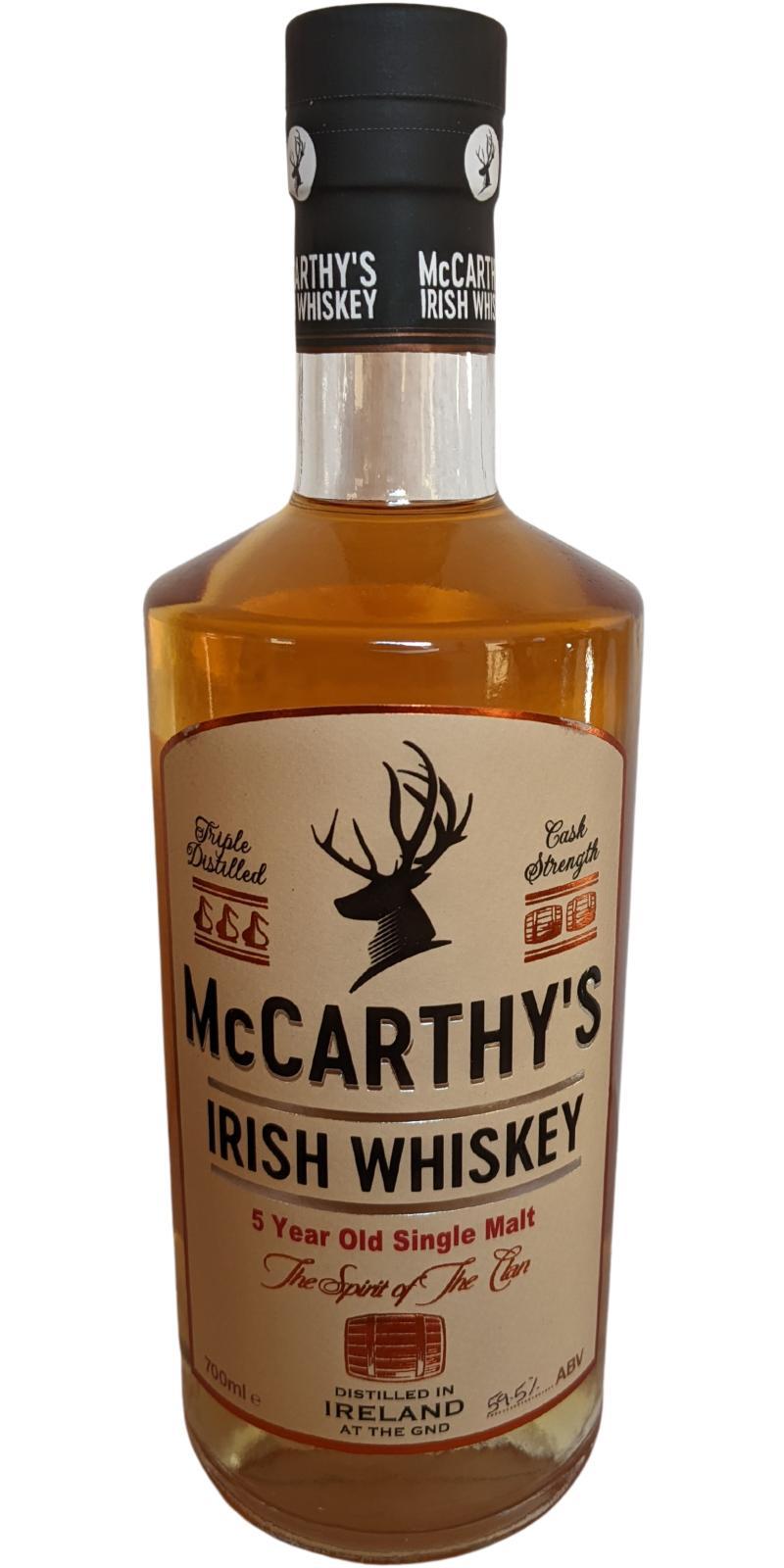 McCarthy's 05-year-old McCa   Cask Strength Single Malt