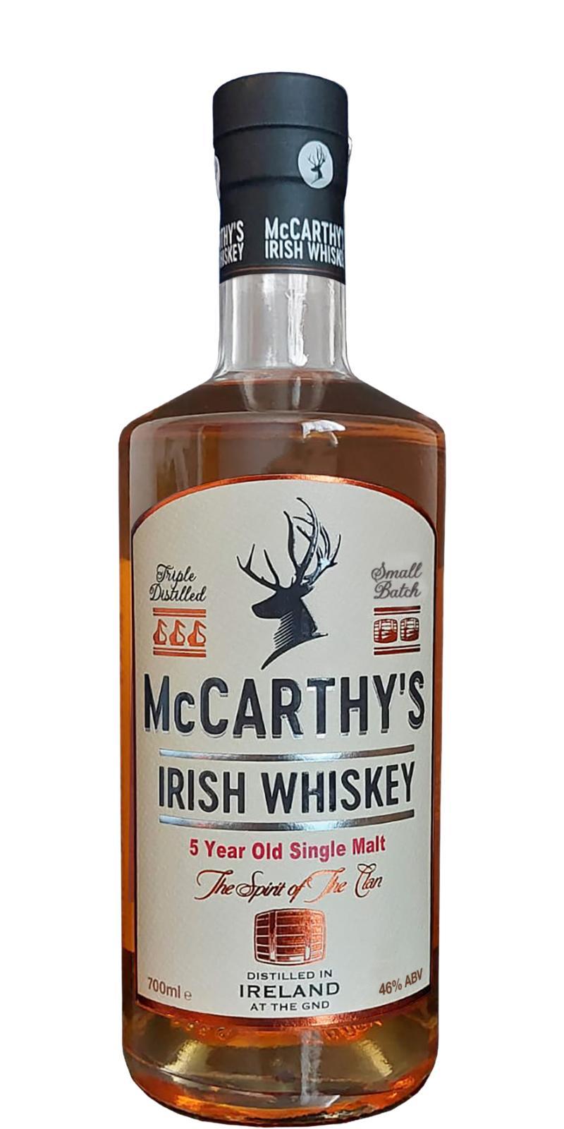McCarthy's 05-year-old McCa  Irish Whiskey