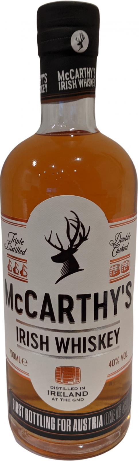 McCarthy's Irish Whiskey McCa  First Bottling for Austria