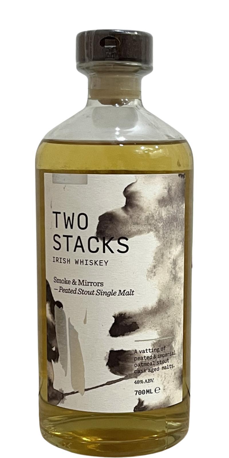 Two Stacks Smoke & Mirrors 2SBB  Peated Stout Single Malt