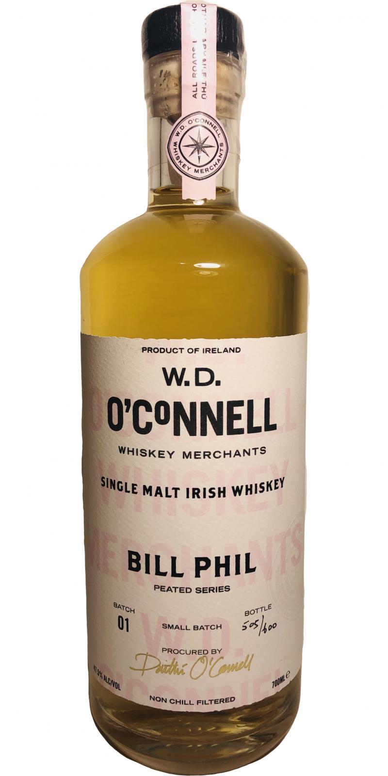 W.D. O'Connell Bill Phil - Peated Series WDO  Single Malt Irish Whiskey