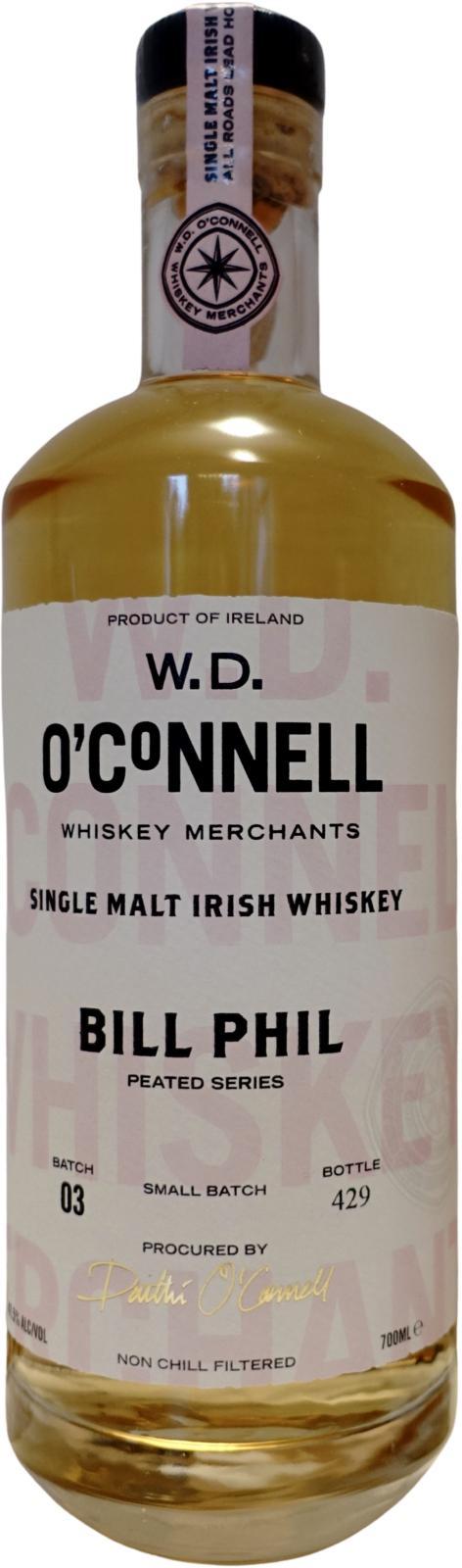 W.D. O'Connell Bill Phil Peated Series WDO  Single Malt Irish Whiskey
