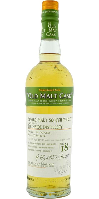 Lochside 1991 DL  The Old Malt Cask