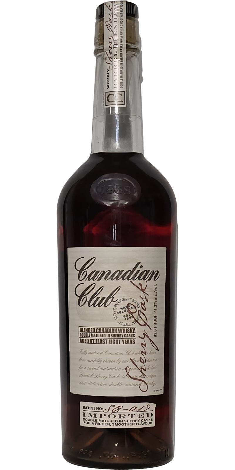 Canadian Club 08-year-old  Sherry Cask