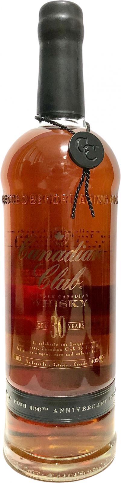 Canadian Club 30-year-old  150th Anniversary