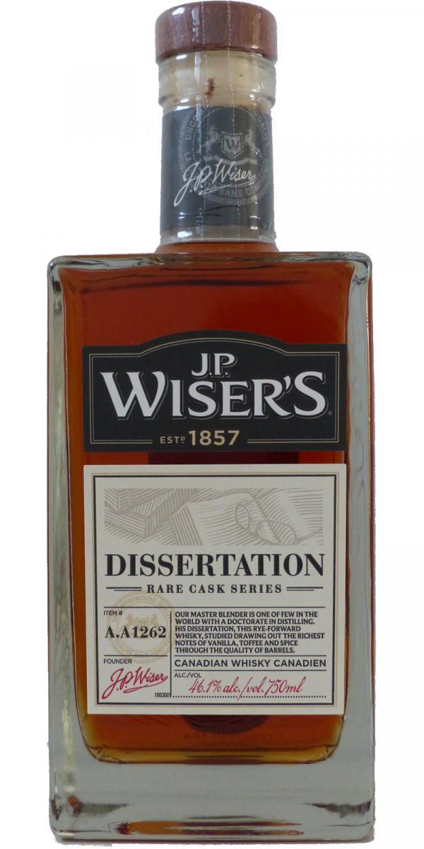 J.P. Wiser's Dissertation  Rare Cask Series
