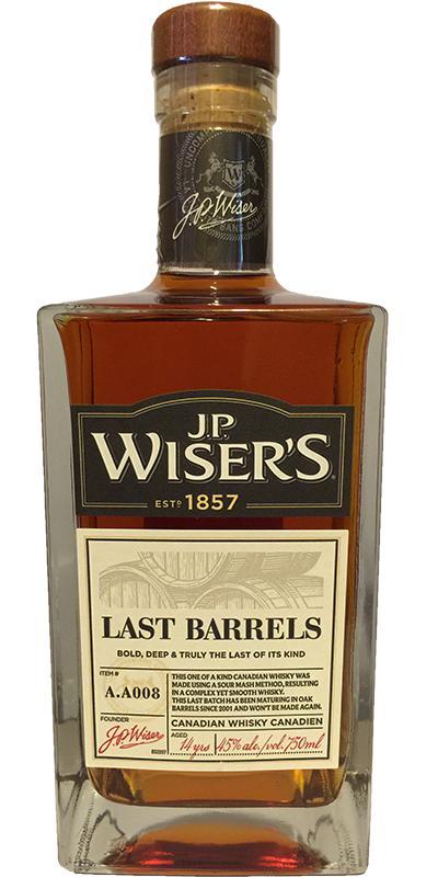 J.P. Wiser's Last Barrels