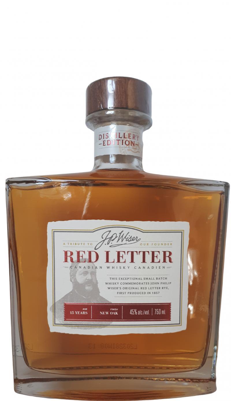 J.P. Wiser's Red Letter  Canadian Whisky