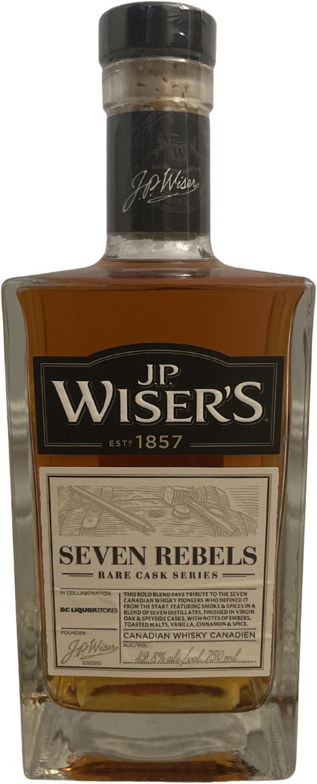 J.P. Wiser's Seven Rebels  Rare Cask Series