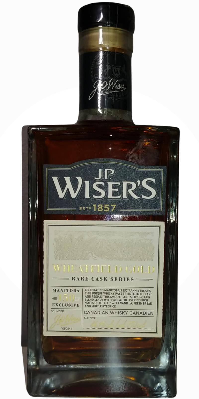 J.P. Wiser's Wheatfield Gold  Rare Cask Series