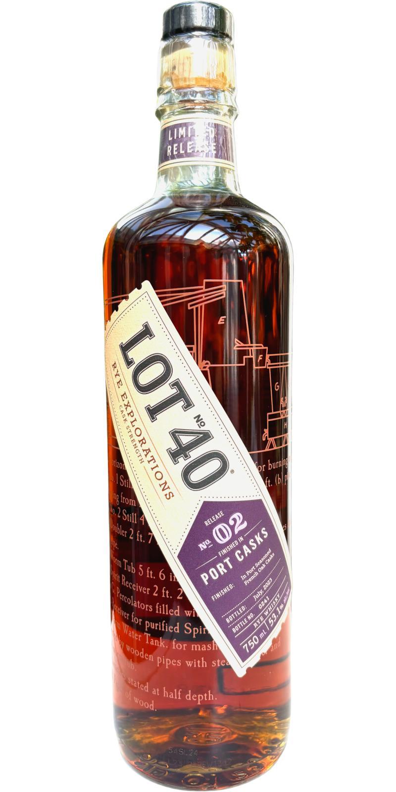 Lot No. 40 Limited Release - Cask Strength  Rye Explorations No. 02
