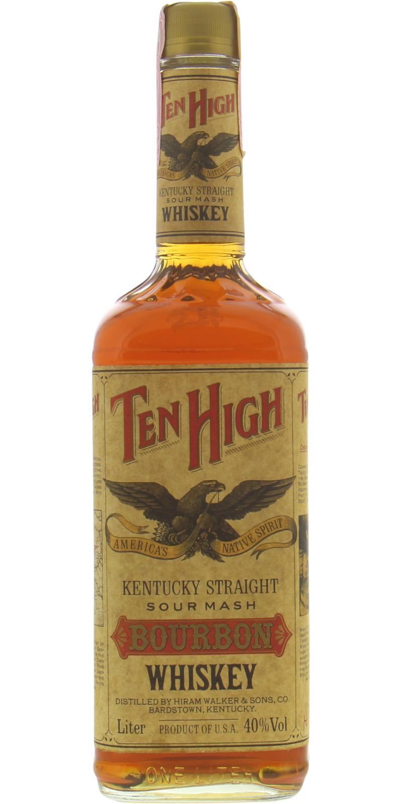 Ten High Bourbon Whiskey   Kentucky Straight Sour Mash Bourbon Whiskey