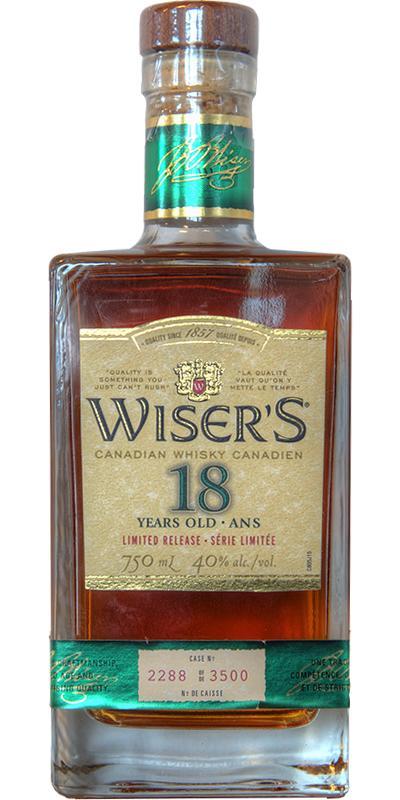 Wiser's 18-year-old  Limited Release