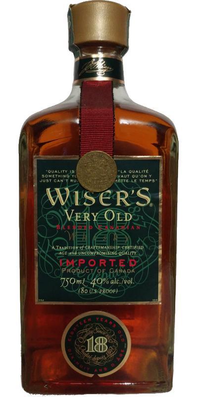Wiser's 18-year-old  Very Old