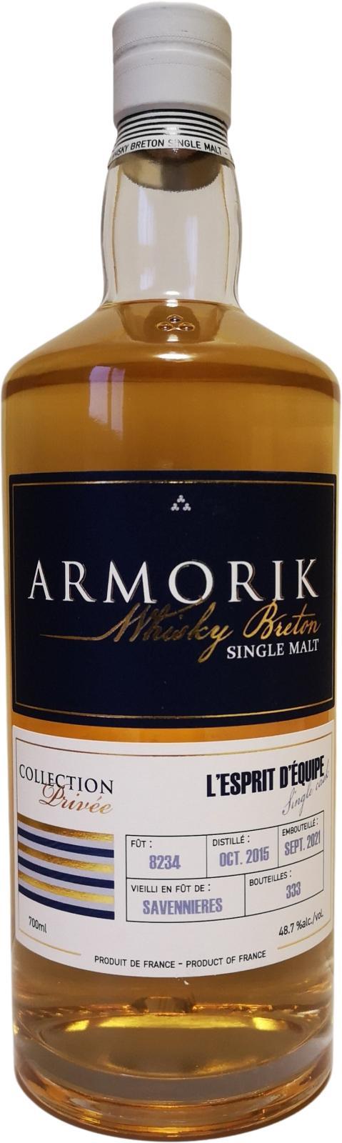 Armorik 2015  Single Cask – L'ESPRIT D’EQUIPE
