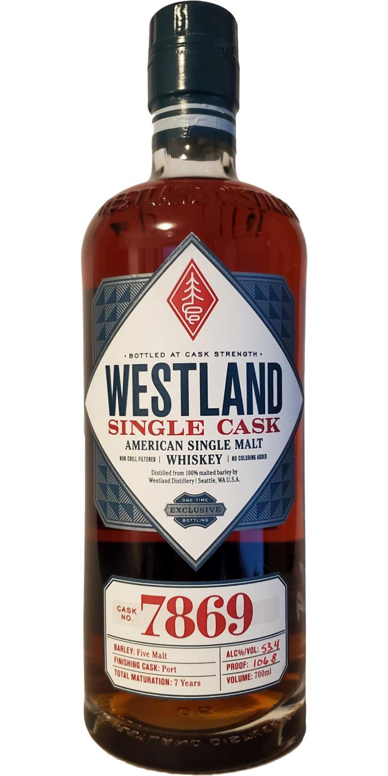 Westland 07-year-old  Single Cask Release