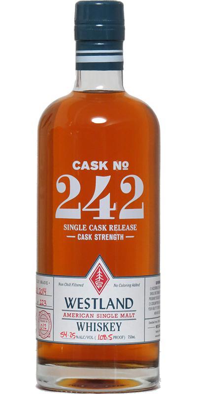 Westland Cask No. 242  Single Cask Release