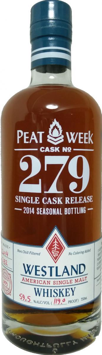 Westland Cask No. 279  Single Cask Release