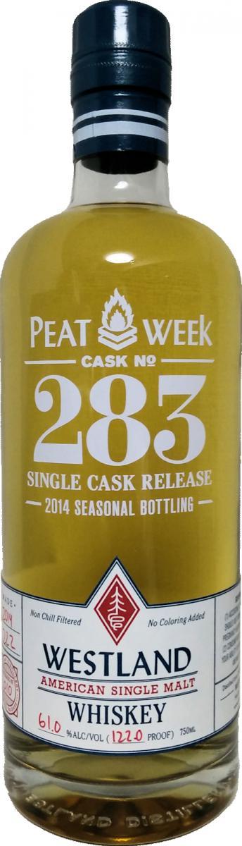 Westland Cask No. 283  Single Cask Release