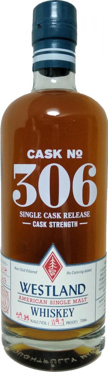 Westland Cask No. 306  Single Cask Release