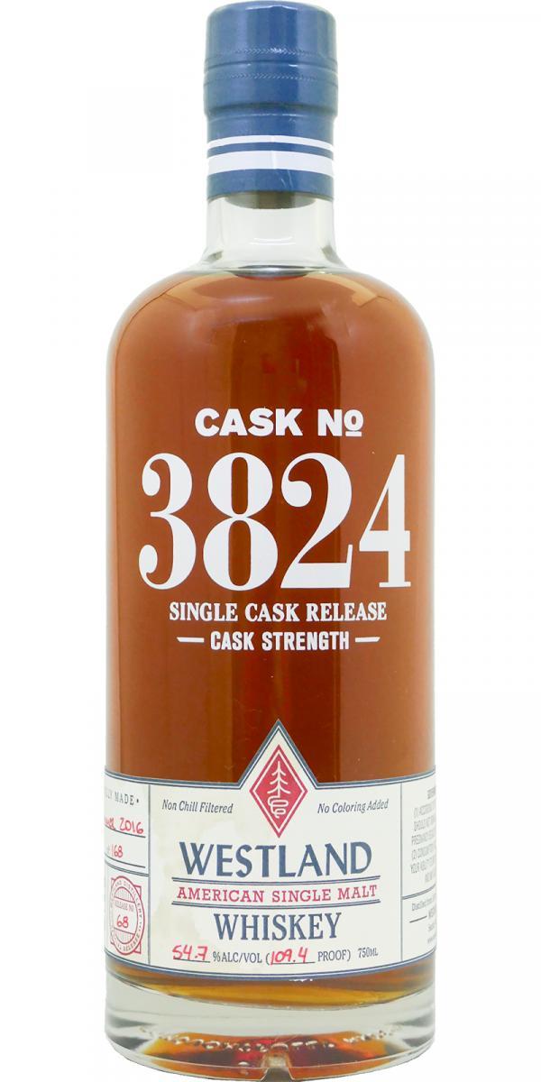 Westland Cask No. 3824  Single Cask Release